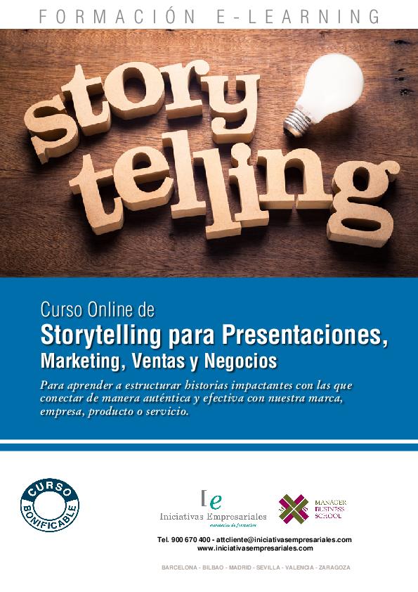 Storytelling para Presentaciones, Marketing, Ventas y Negocios