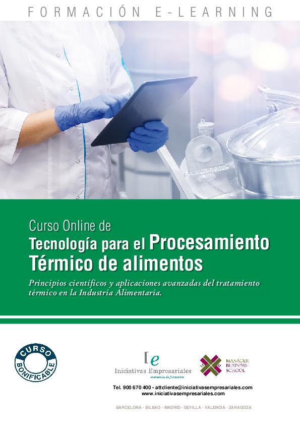 Tecnología para el Procesamiento Térmico de alimentos