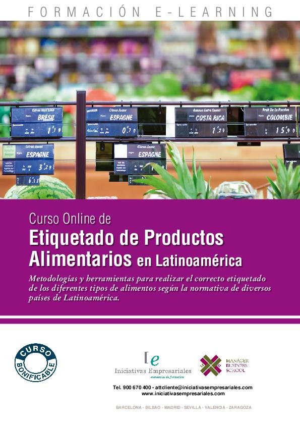 Etiquetado de Productos Alimentarios en Latinoamérica