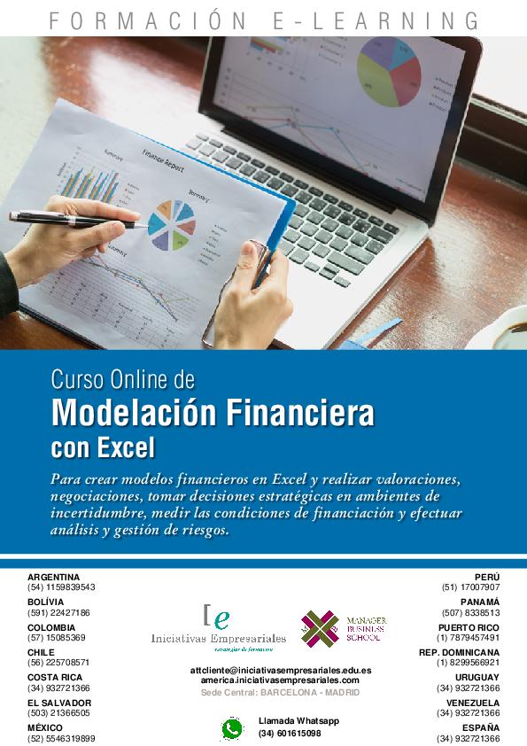 Modelación Financiera con Excel