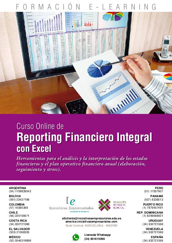 Reporting Financiero Integral con Excel