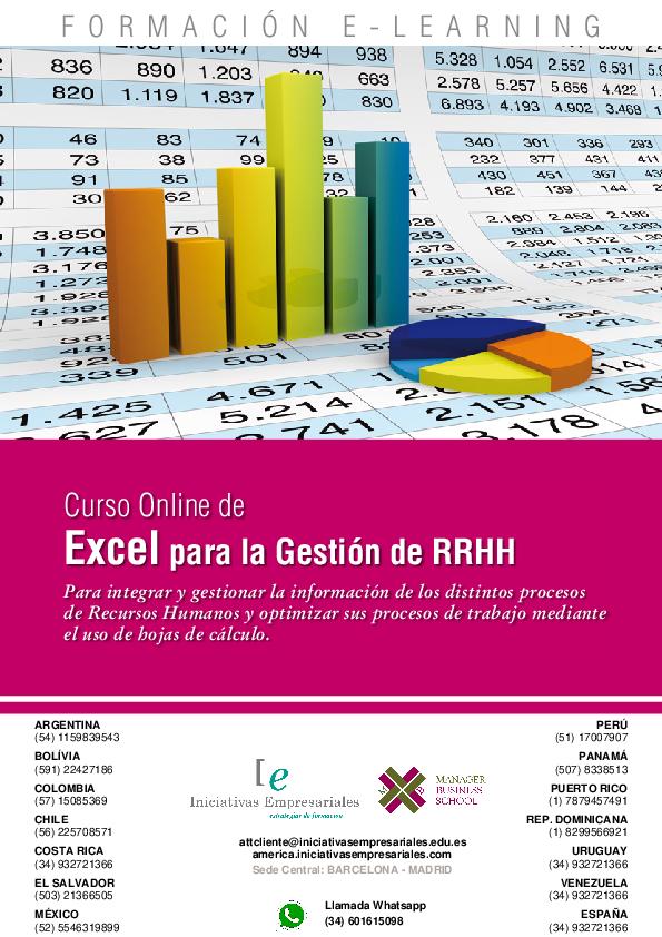 Excel para la Gestión de RRHH