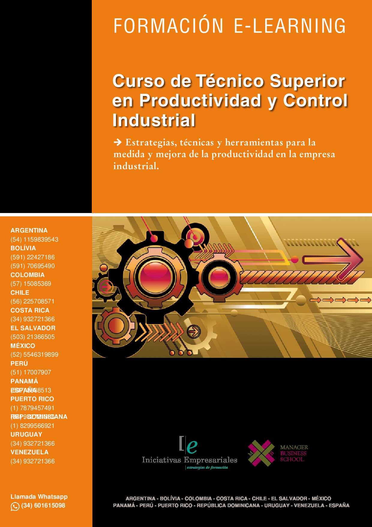 Técnico Superior en Productividad y Control Industrial