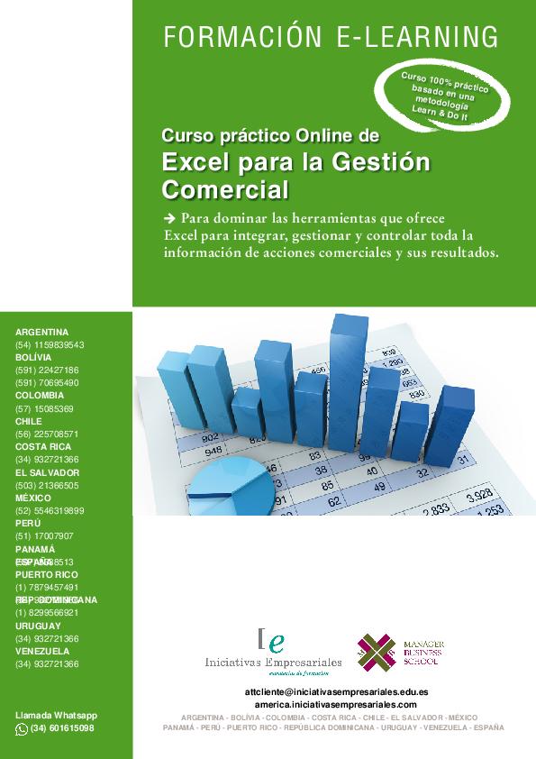 Curso Práctico de Excel para la Gestión Comercial