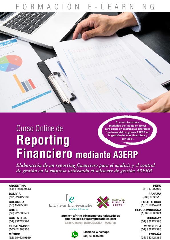 Reporting Financiero mediante A3ERP