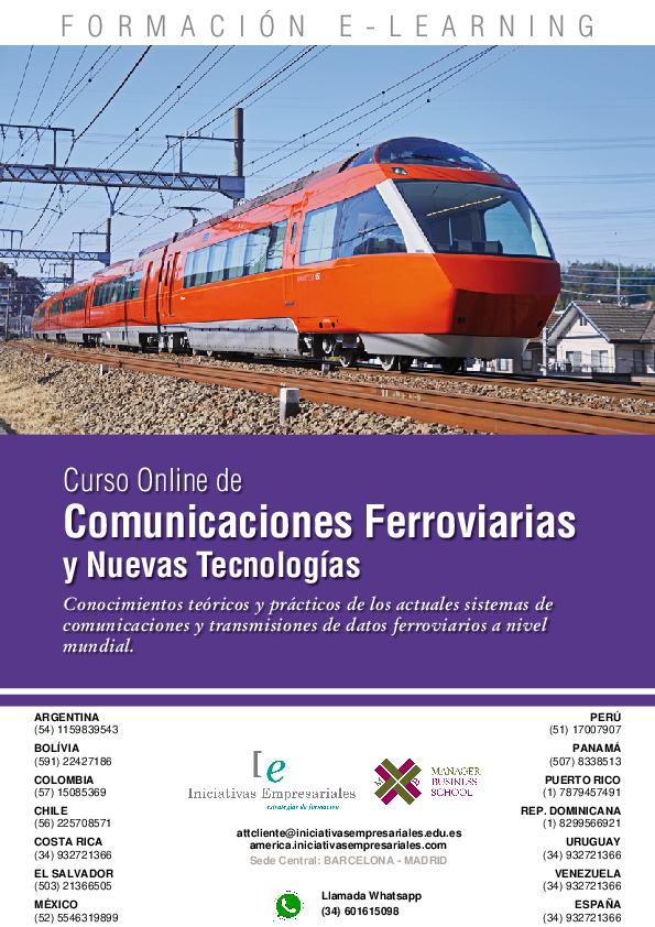 Comunicaciones Ferroviarias y Nuevas Tecnologías
