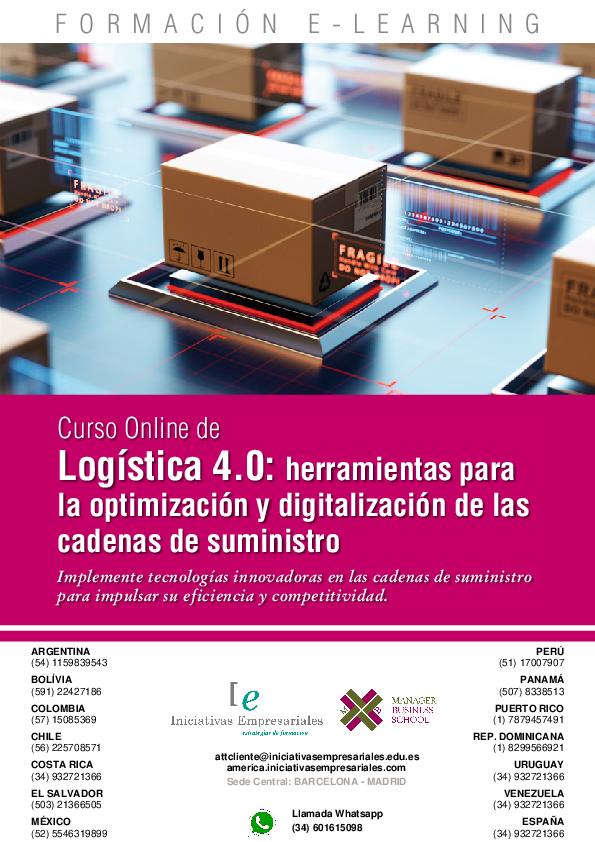 Logística 4.0: herramientas para la optimización y digitalización de las cadenas de suministro