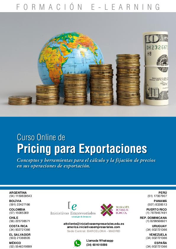 Pricing para Exportaciones