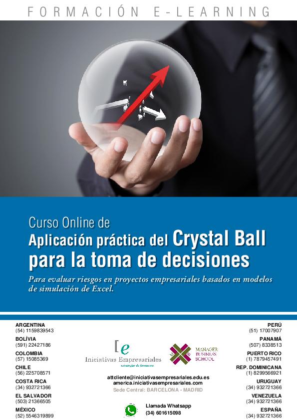 Aplicación Práctica del Crystal Ball para la toma de decisiones