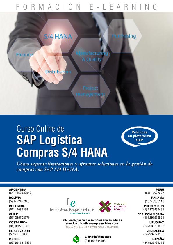 SAP Logística Compras S4 HANA