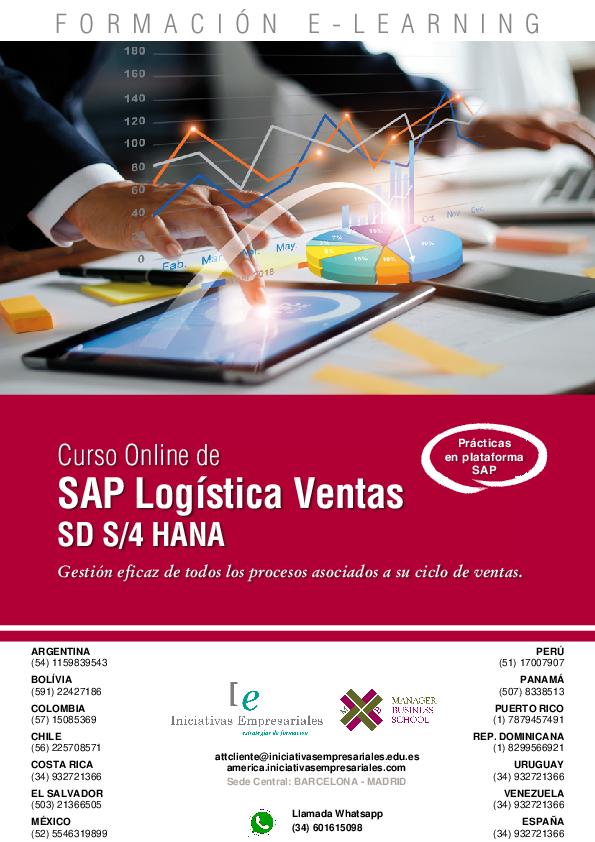 SAP Logística Ventas SD S4 HANA