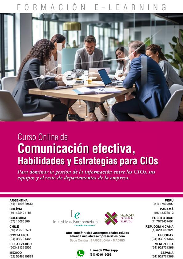 Comunicación efectiva, Habilidades y Estrategias para CIOs