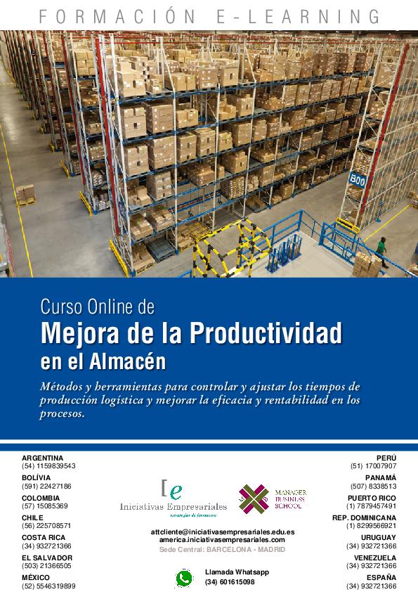 Mejora de la Productividad en el Almacén