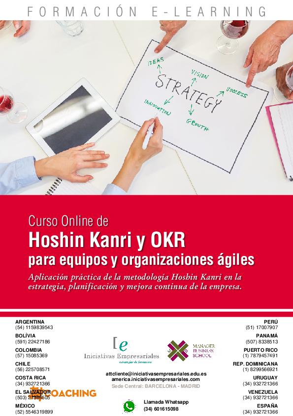 Hoshin Kanri y OKR para equipos y organizaciones ágiles