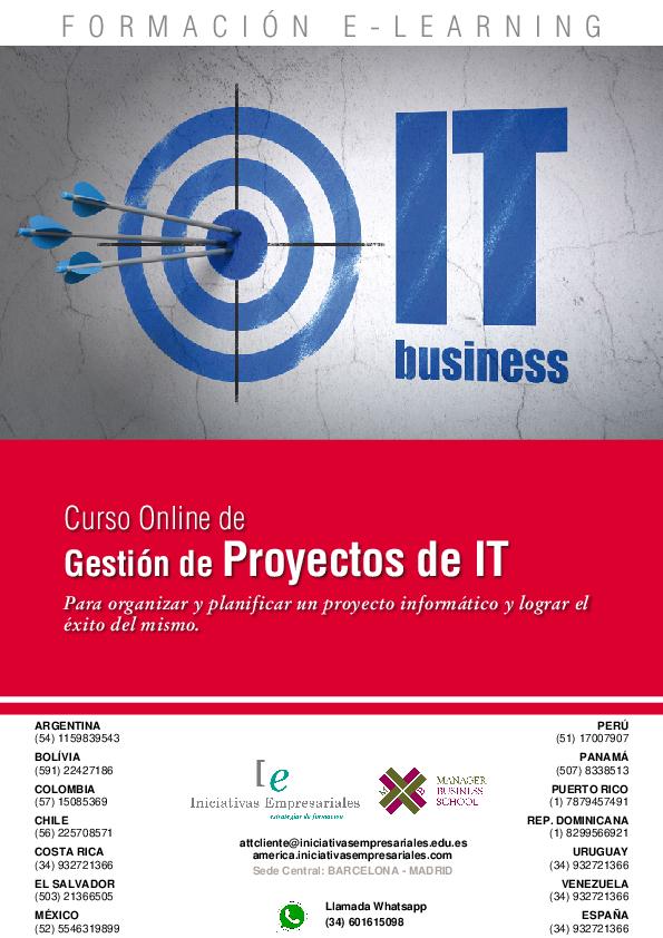 Gestión de Proyectos de IT