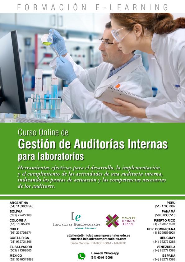 Gestión de Auditorías Internas para laboratorios