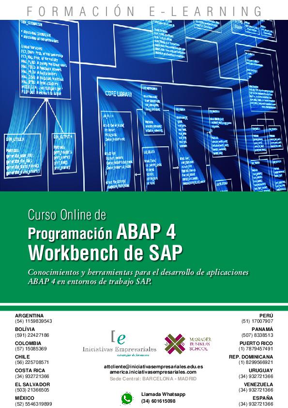 Programación ABAP 4 Workbench de SAP