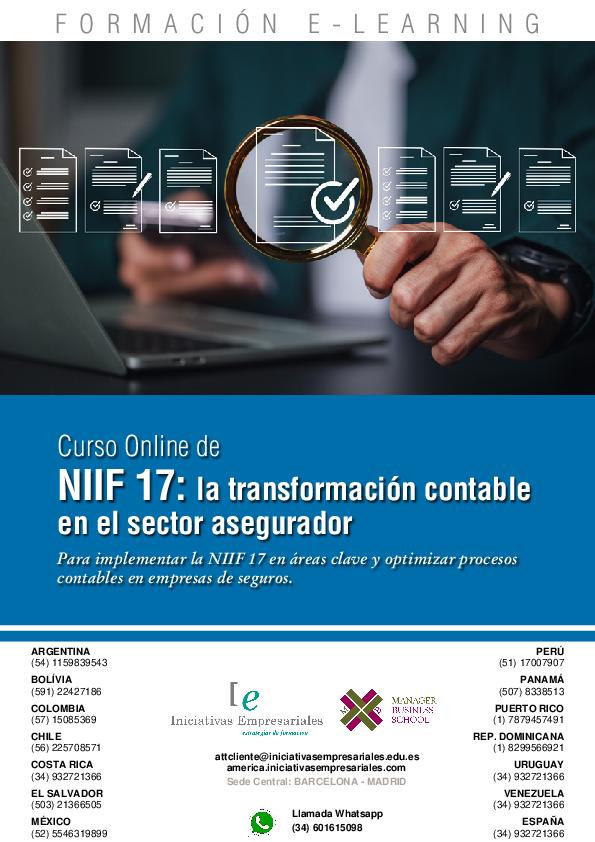 NIIF 17: la transformación contable en el sector asegurador