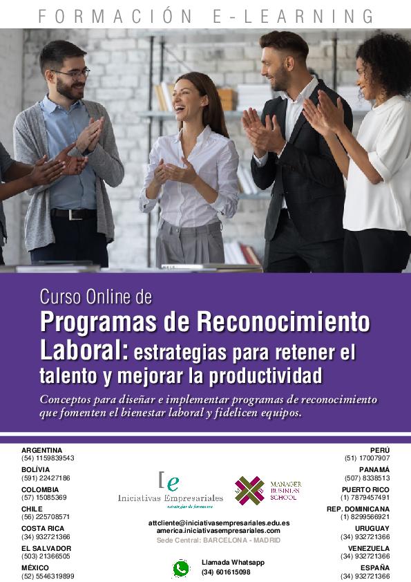 Programas de Reconocimiento Laboral: estrategias para retener el talento y mejorar la productividad