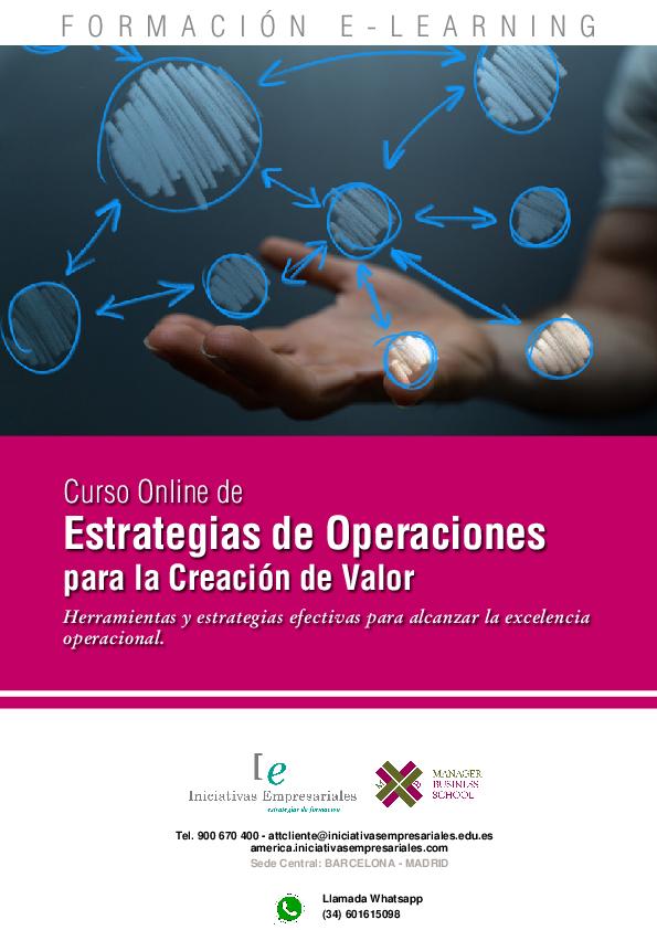 Estrategias de Operaciones para la Creación de Valor