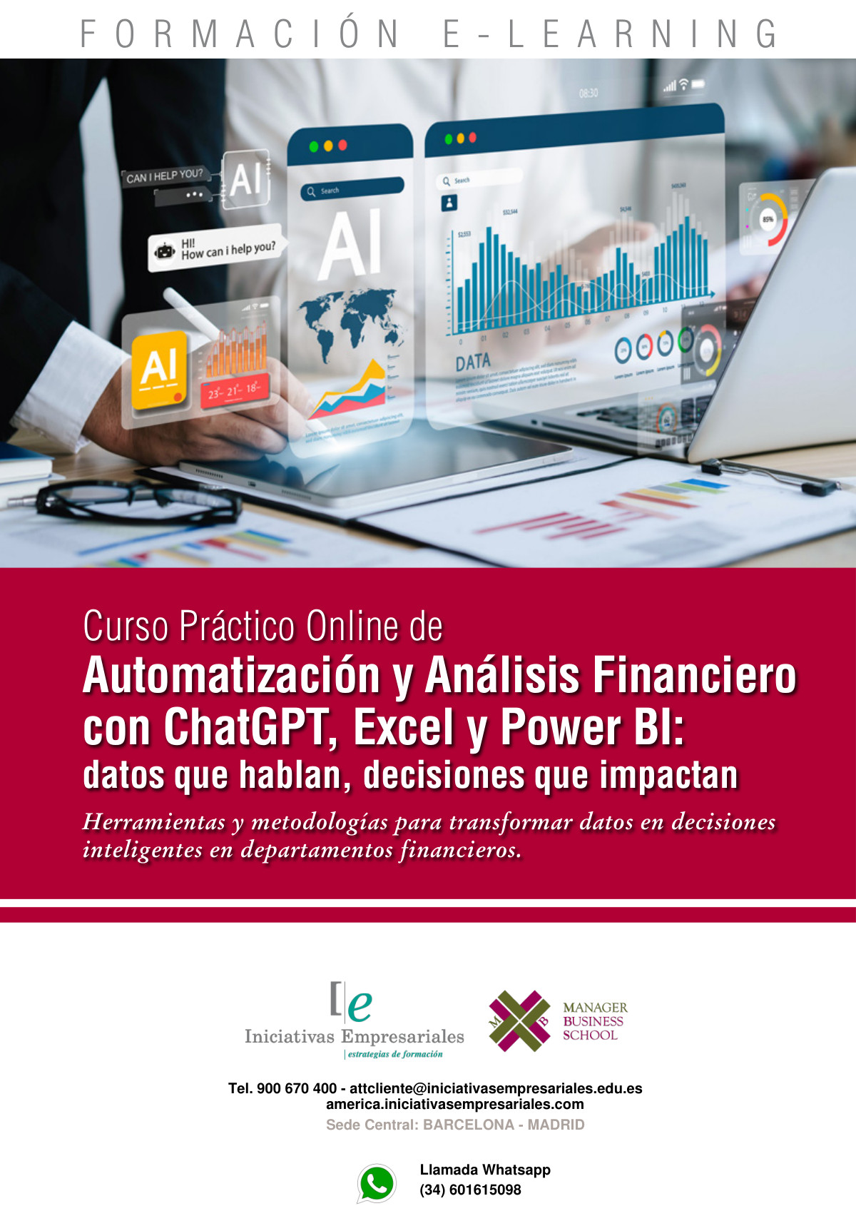 Automatización y Análisis Financiero con ChatGPT, Excel y Power BI: datos que hablan, decisiones que impactan
