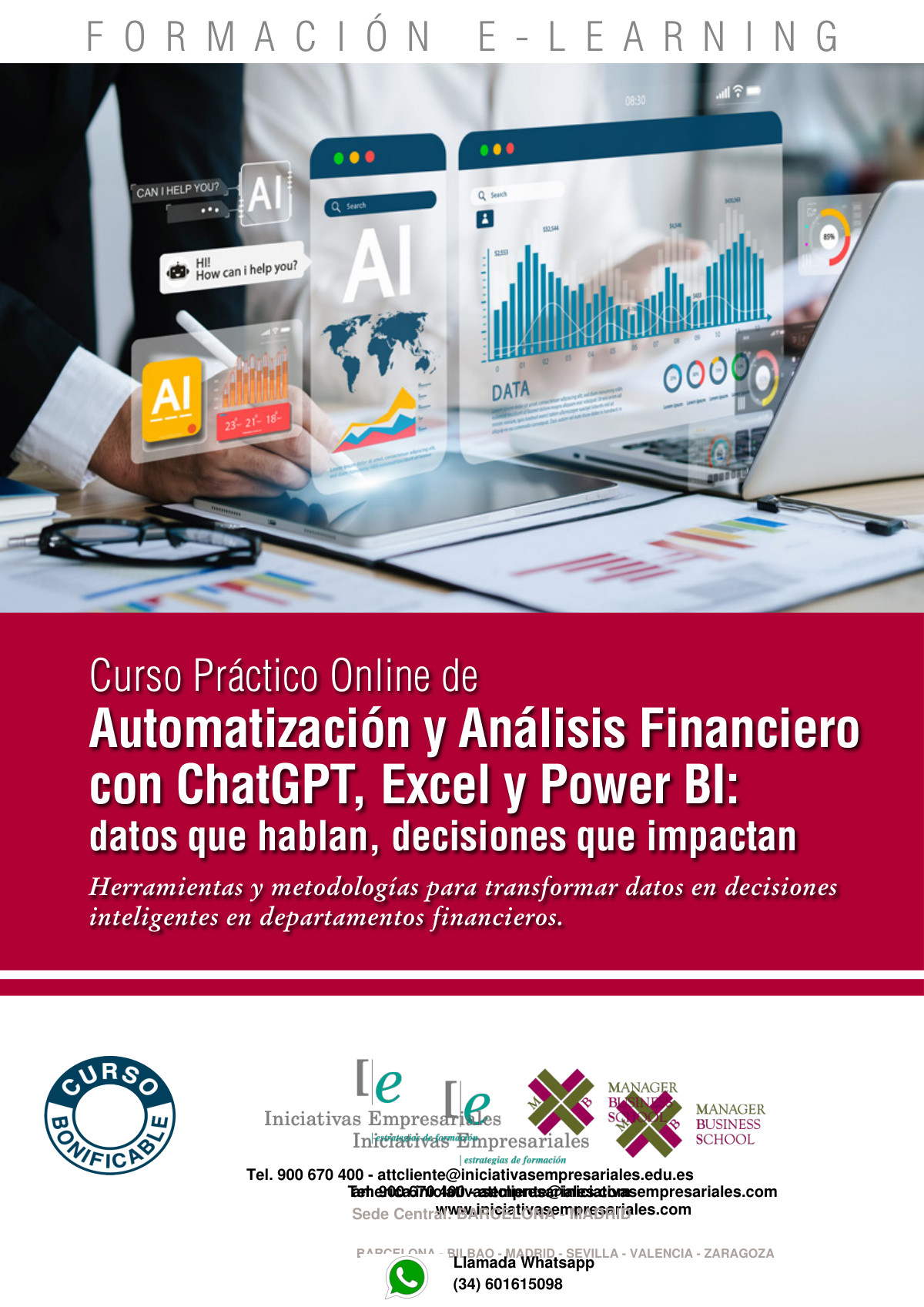 Automatización y Análisis Financiero con ChatGPT, Excel y Power BI: datos que hablan, decisiones que impactan