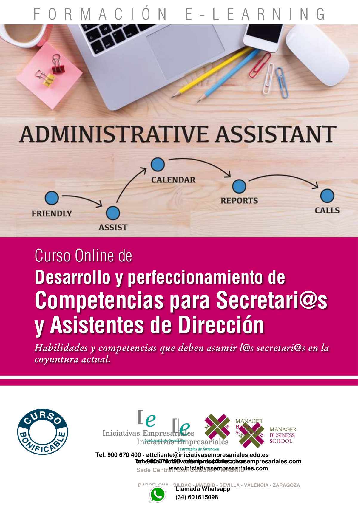 Desarrollo y perfeccionamiento de Competencias para Secretari@s y Asistentes de Dirección