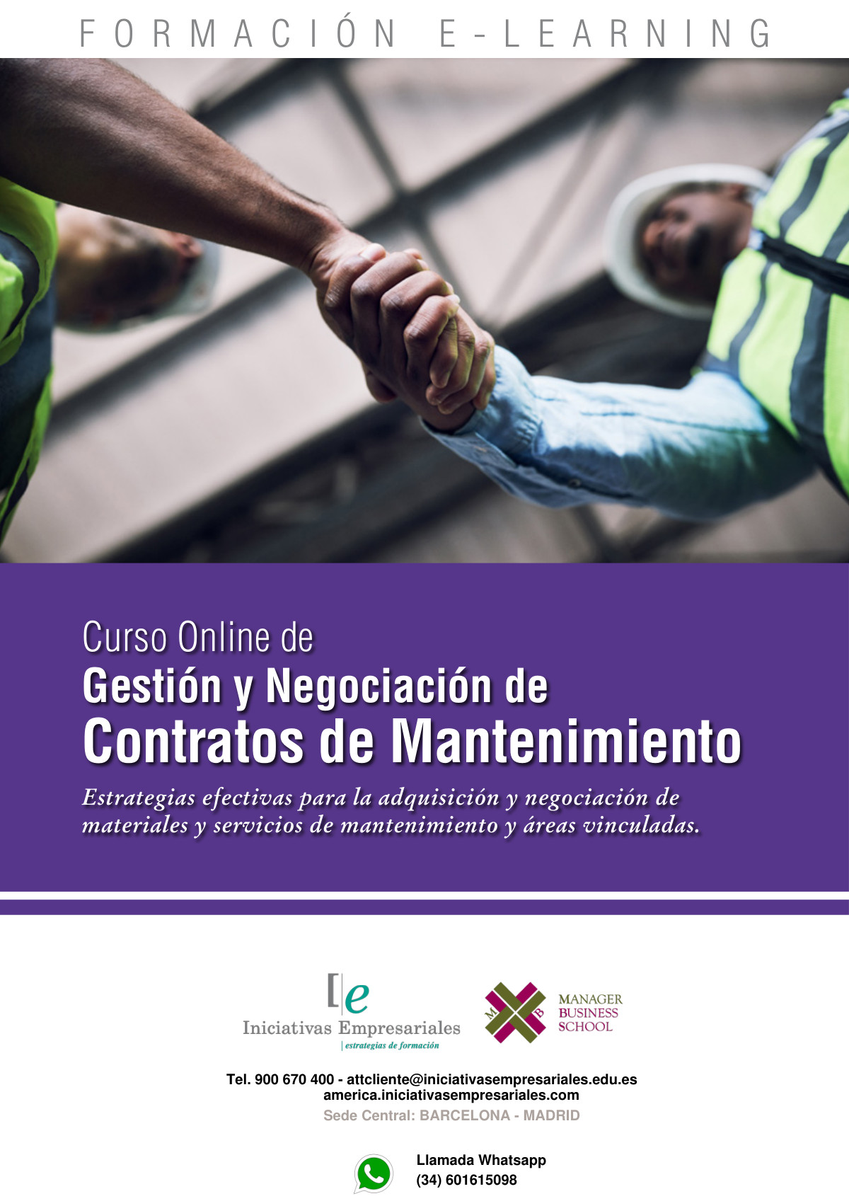 Gestión y Negociación de Contratos de Mantenimiento