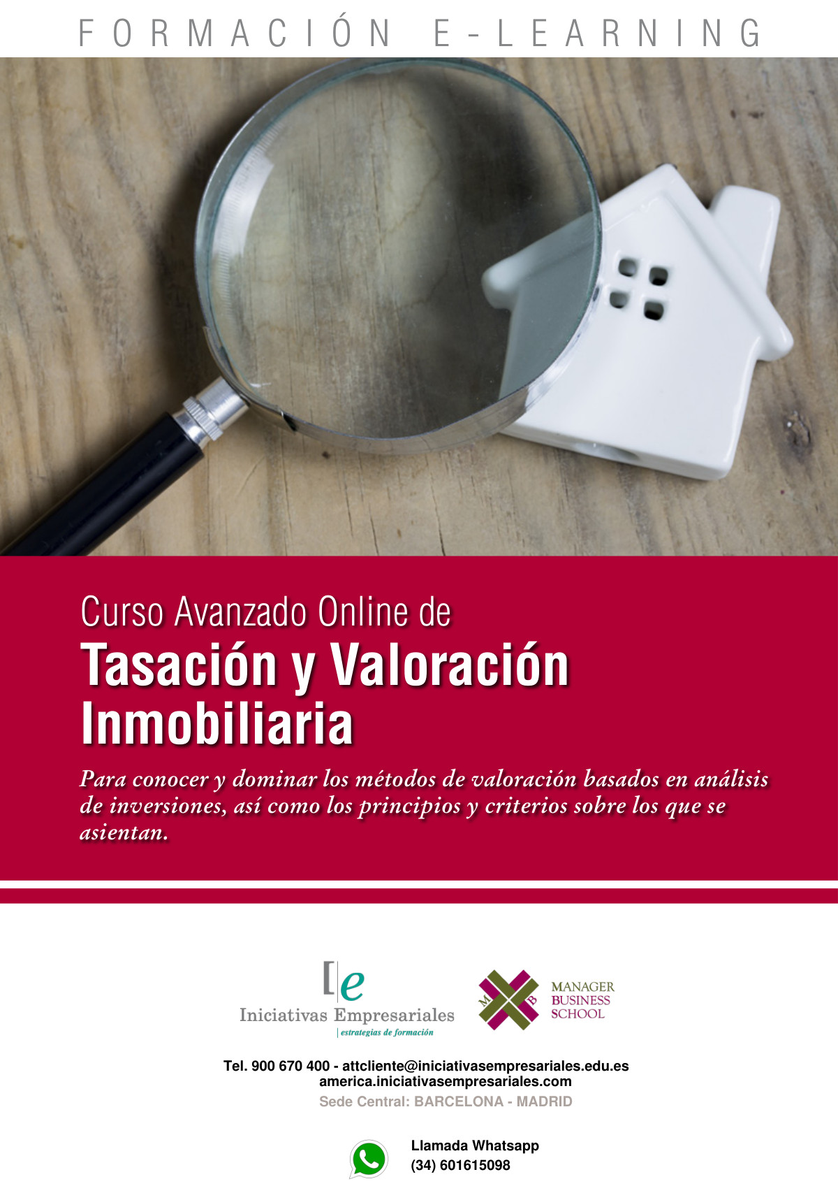 Curso Avanzado Online de Tasación y Valoración Inmobiliaria