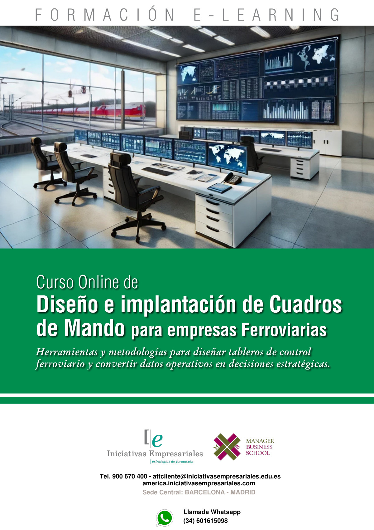 Diseño e implantación de Cuadros de Mando para empresas Ferroviarias