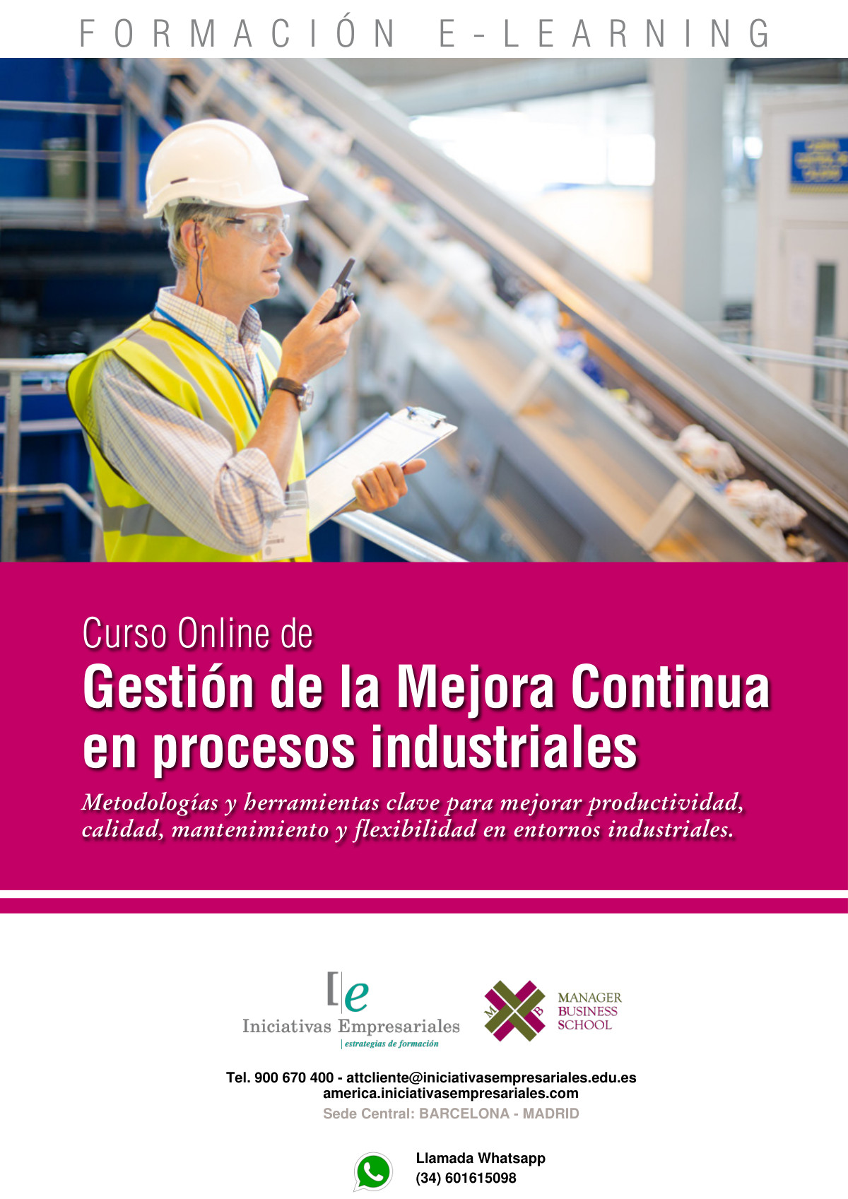 Gestión de la Mejora Continua en procesos industriales