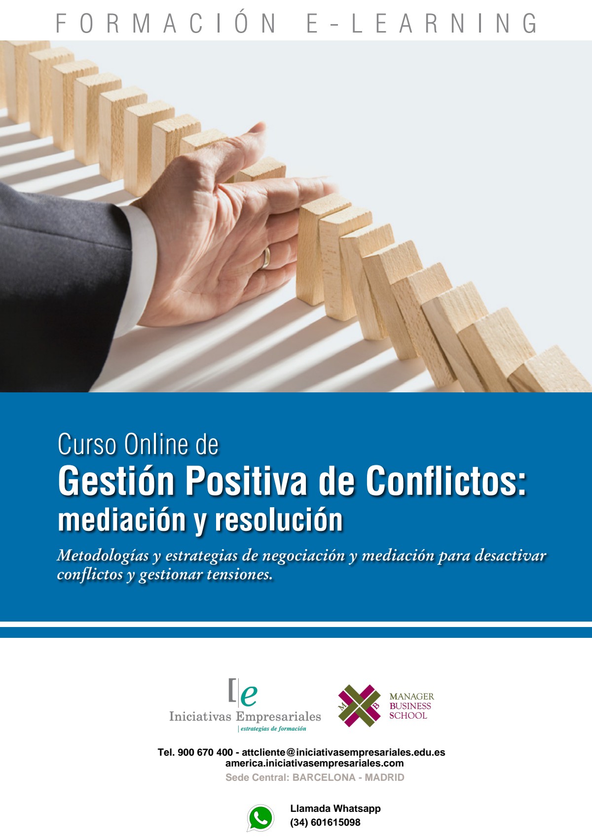 Gestión Positiva de Conflictos: mediación y resolución