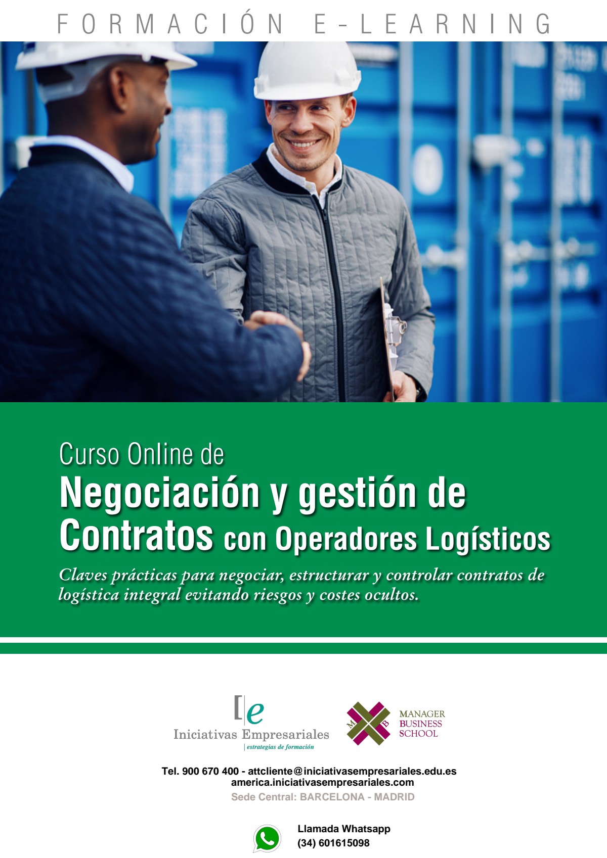 Negociación y gestión de Contratos con Operadores Logísticos