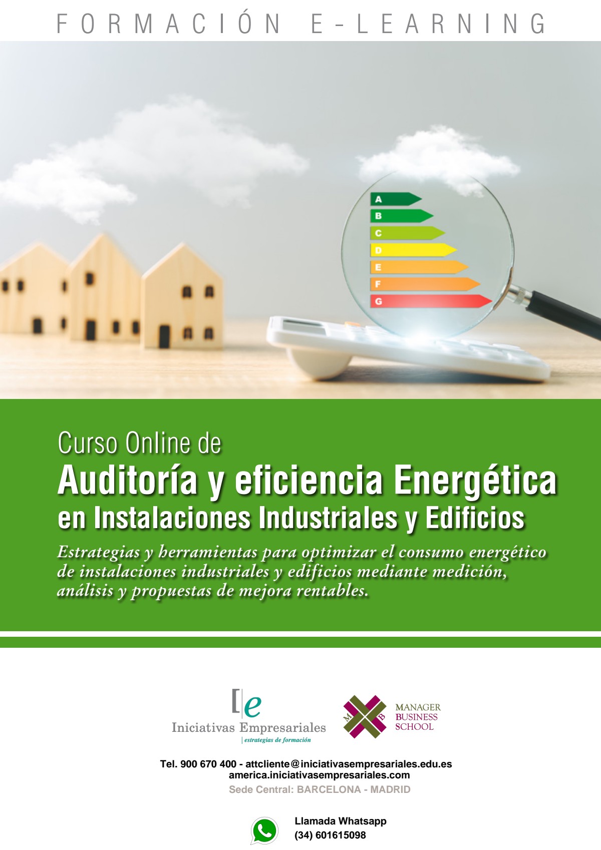 Auditoría y eficiencia Energética en Instalaciones Industriales y Edificios