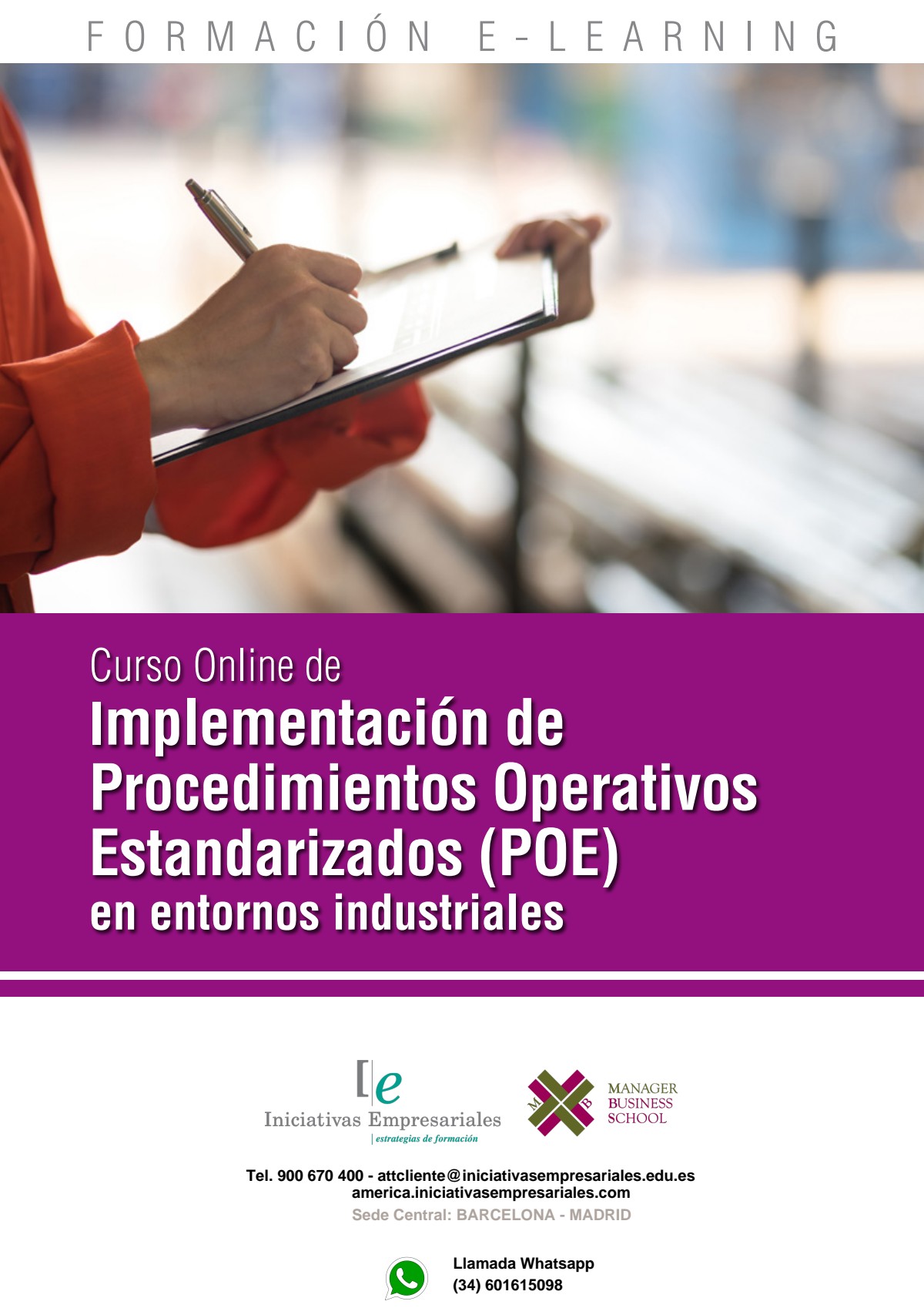 Implementación de Procedimientos Operativos Estandarizados (POE) en entornos industriales