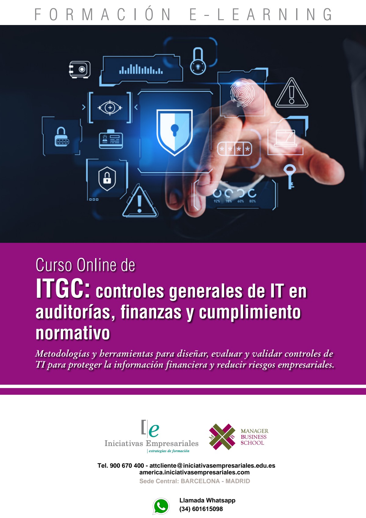 ITGC: controles generales de IT en auditorías, finanzas y cumplimiento normativo