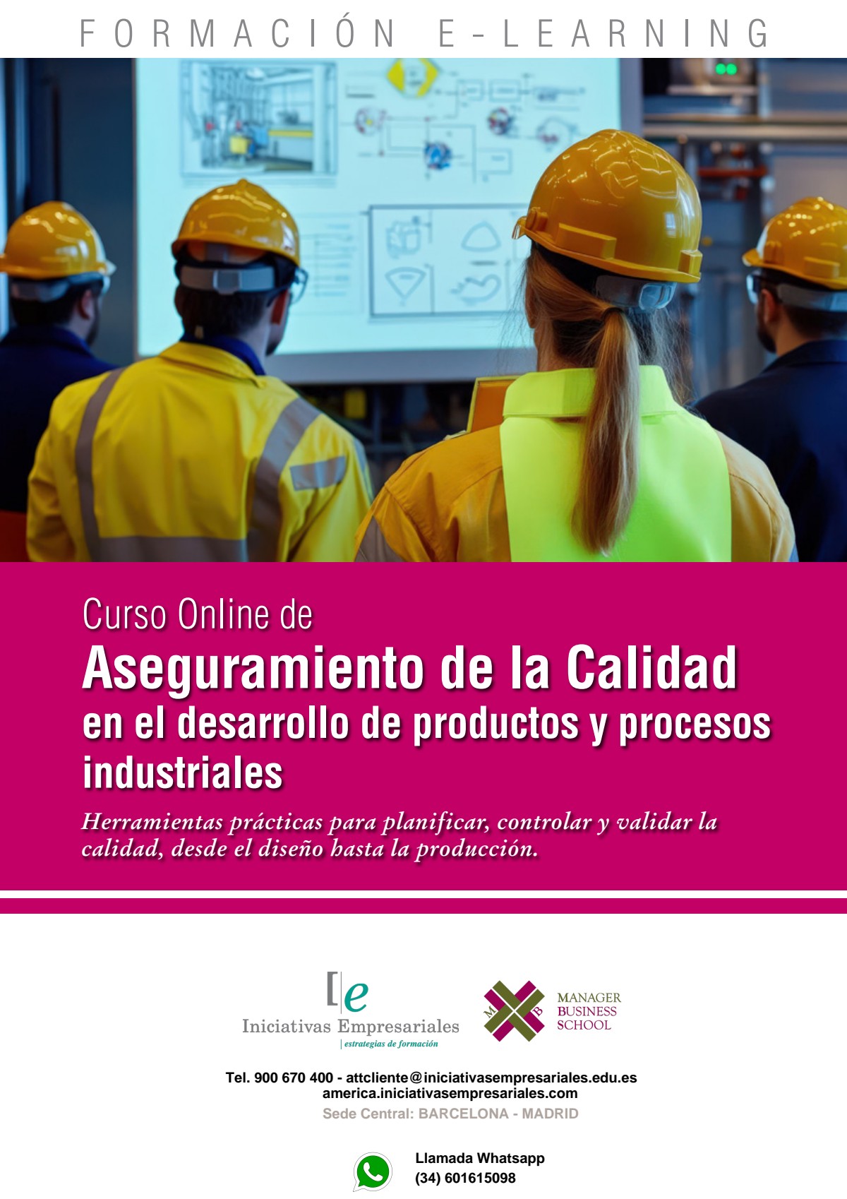 Aseguramiento de la Calidad en el desarrollo de productos y procesos industriales