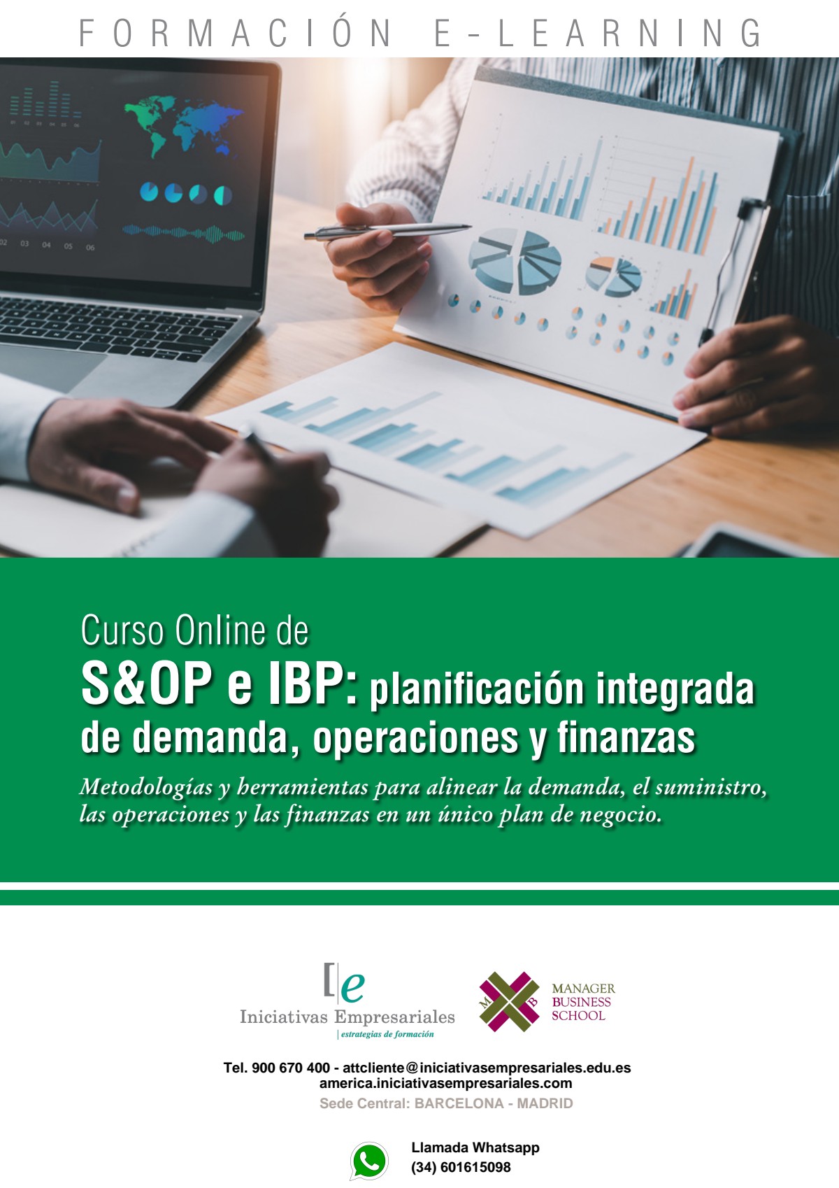 S&OP e IBP: planificación integrada de demanda, operaciones y finanzas