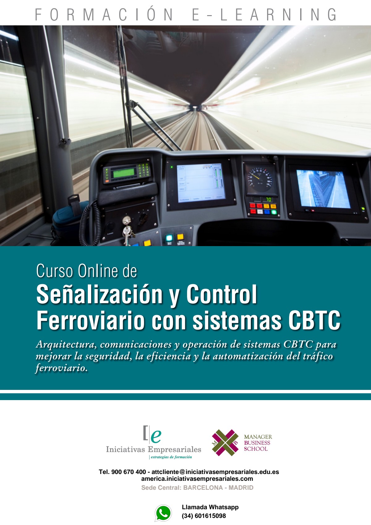 Señalización y Control Ferroviario con sistemas CBTC