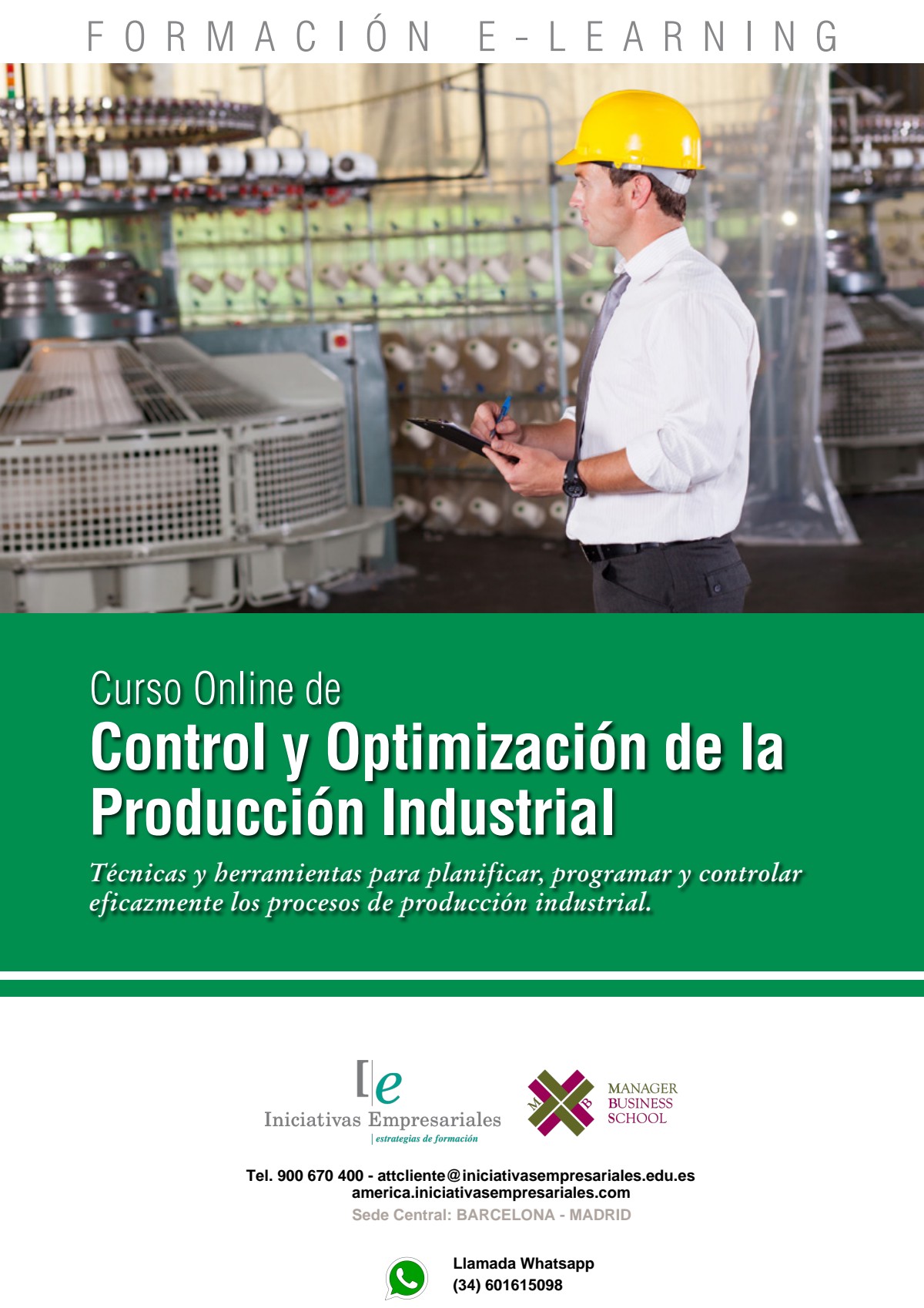 Control y Optimización de la Producción Industrial