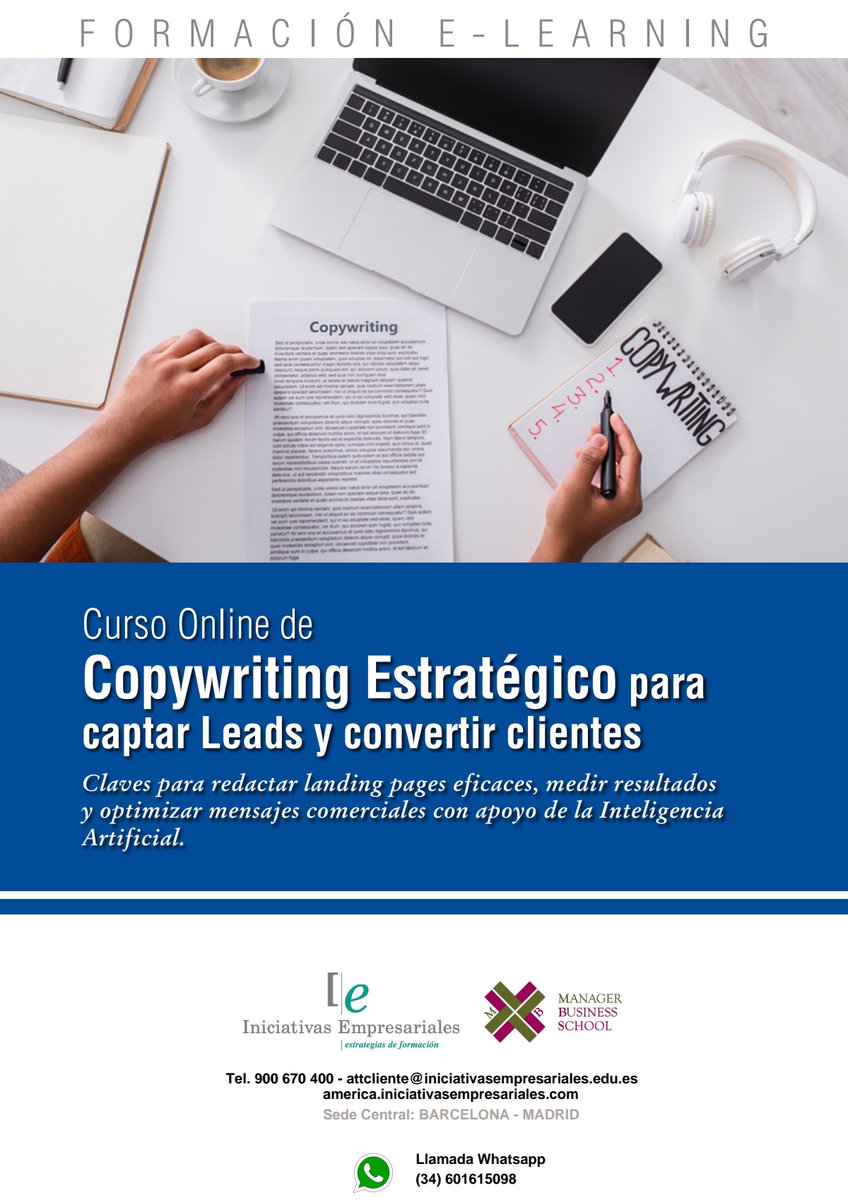 Copywriting Estratégico para captar Leads y convertir clientes