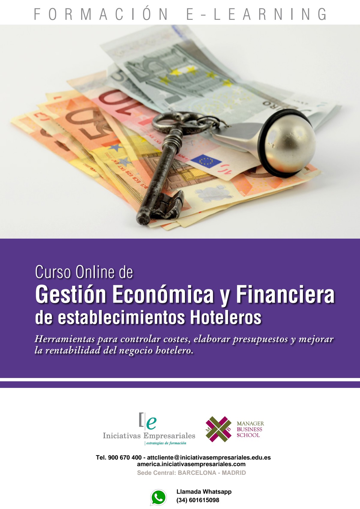 Gestión Económica y Financiera de establecimientos Hoteleros