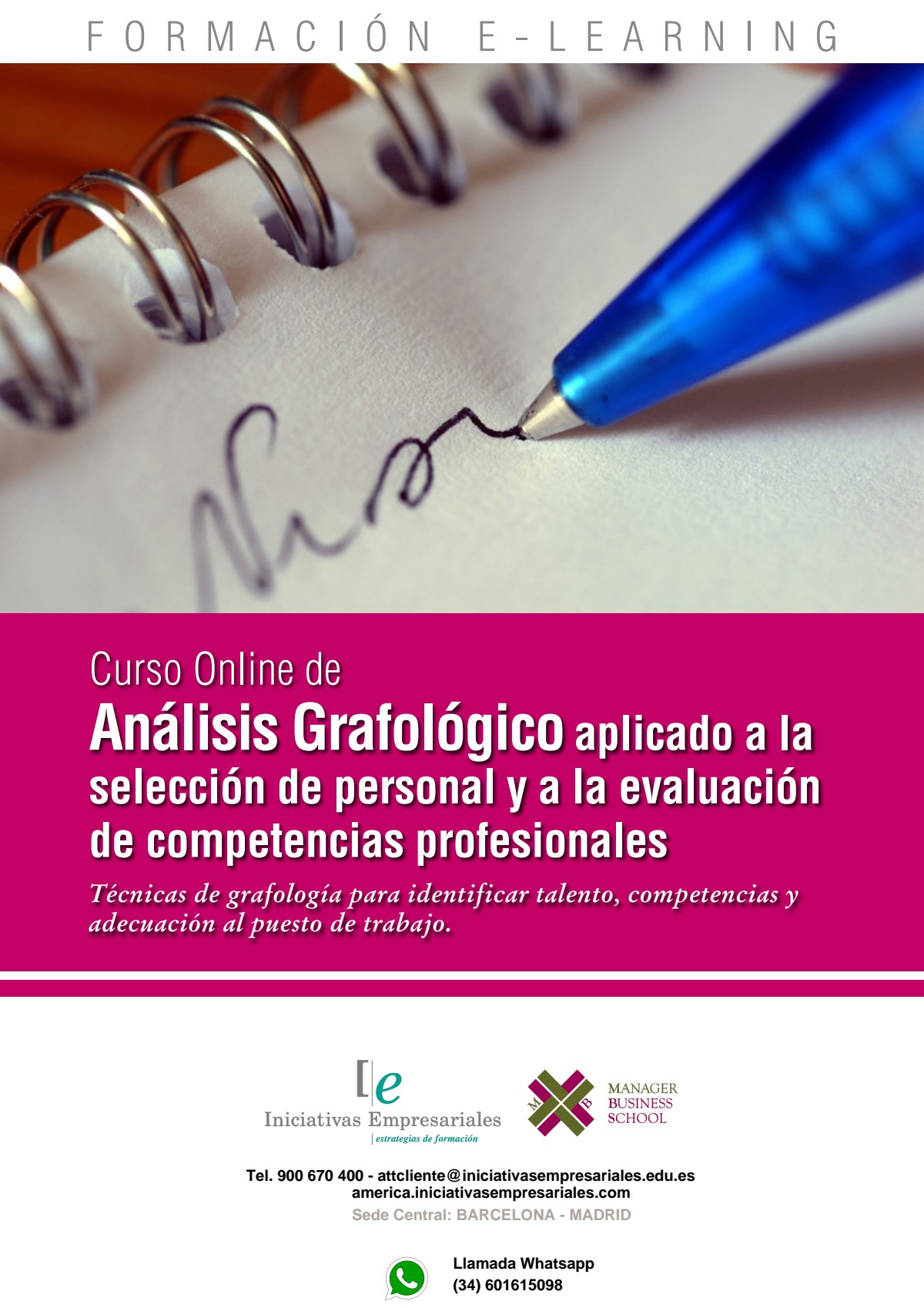 Análisis Grafológico aplicado a la selección de personal y a la evaluación de competencias profesionales