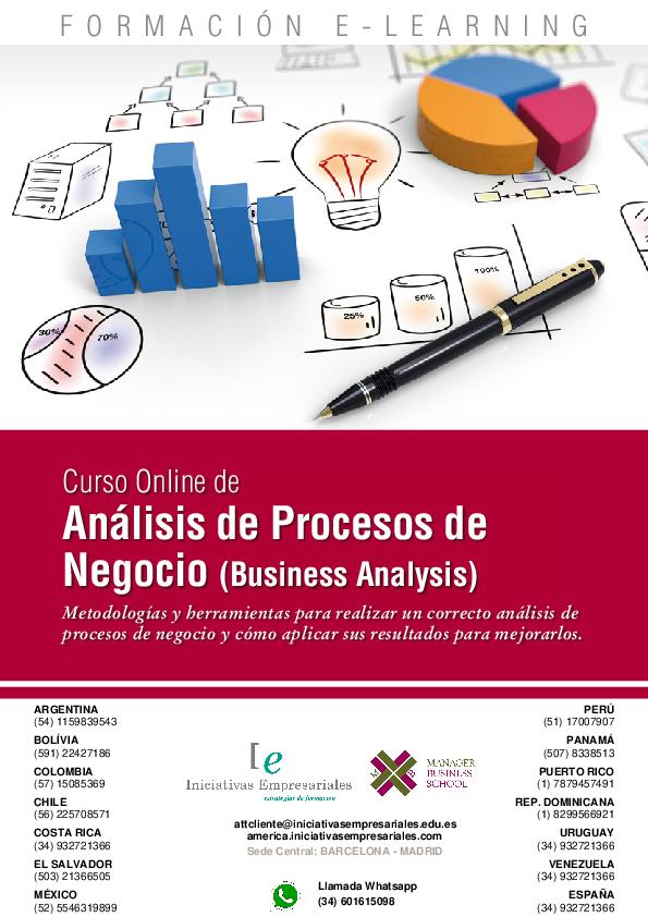 Análisis de Procesos de Negocio (Business Analysis)