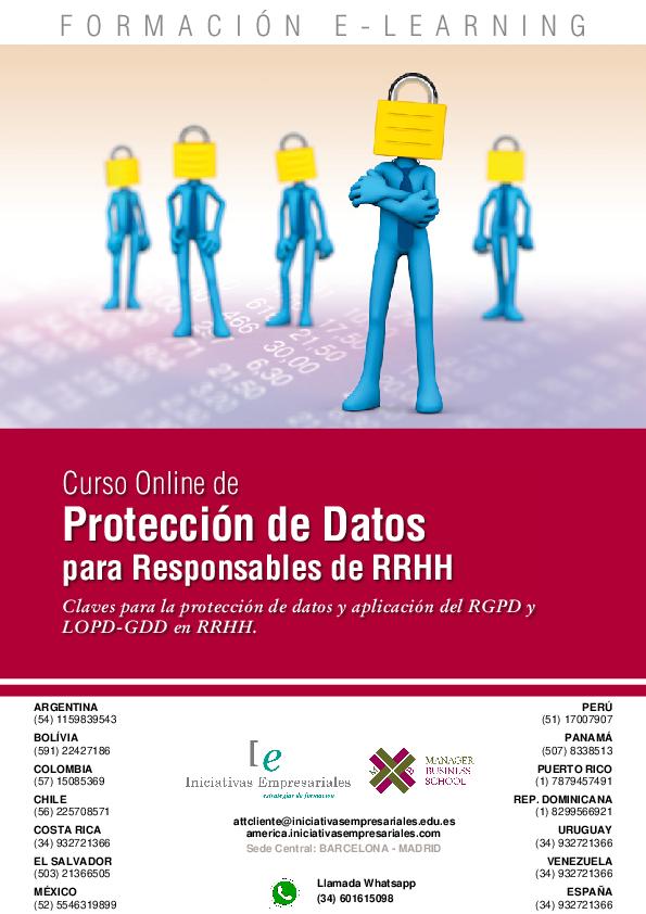 Protección de Datos para Responsables de RRHH