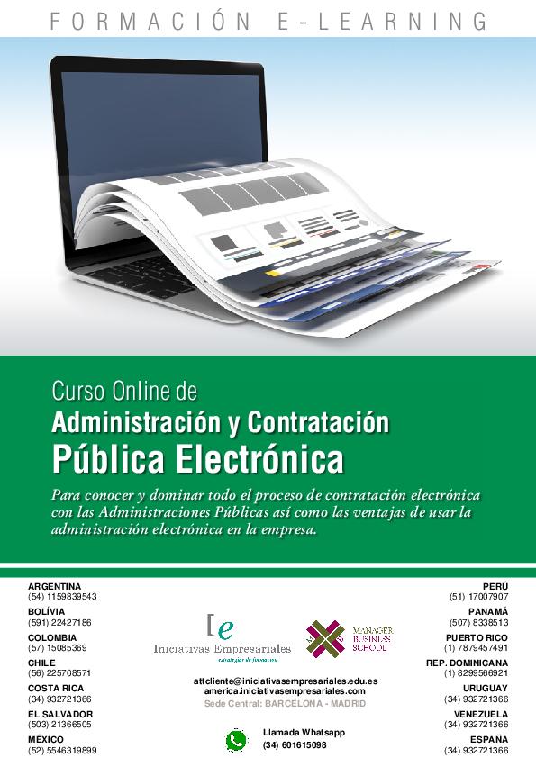 Administración y Contratación Pública Electrónica