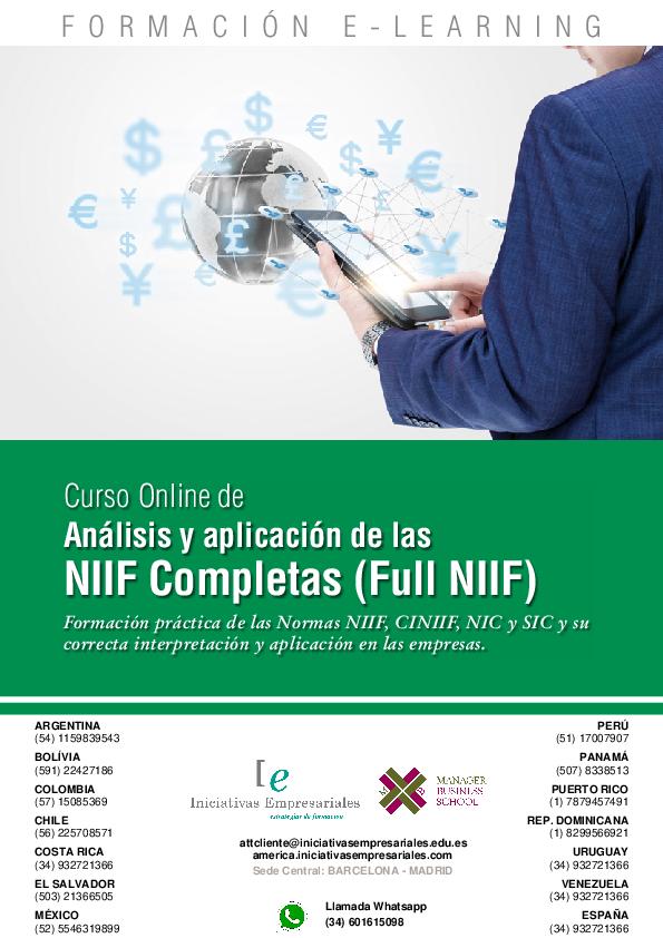Análisis y aplicación de las NIIF Completas (Full NIIF)