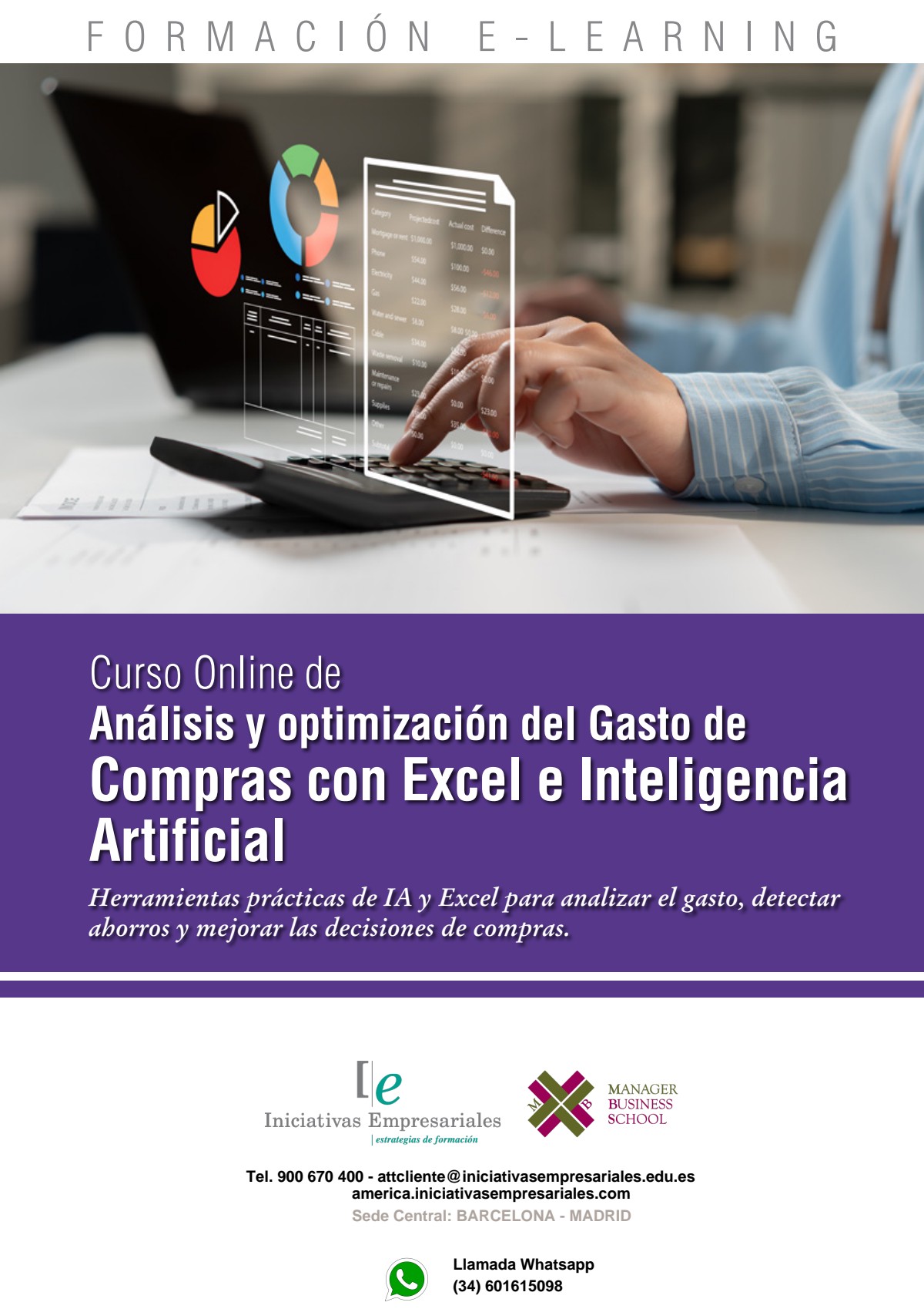 Análisis y optimización del Gasto de Compras con Excel e Inteligencia Artificial