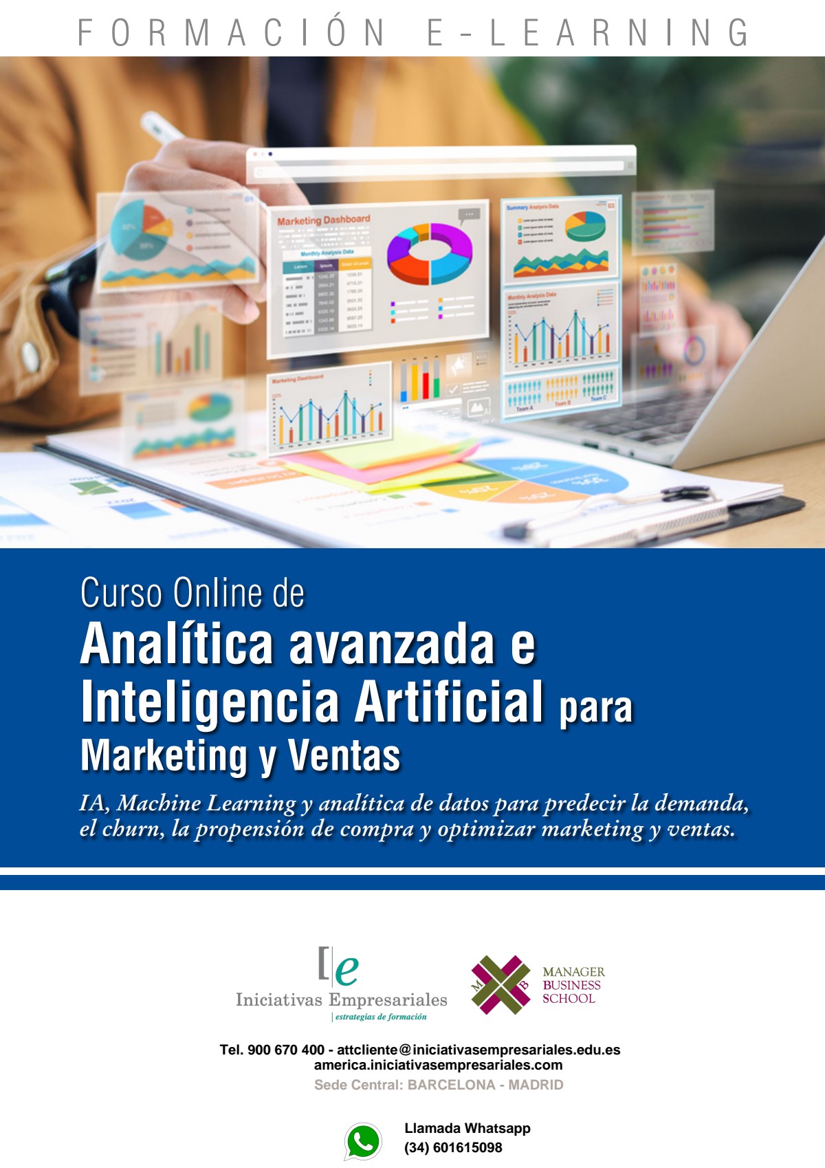 Analítica avanzada e Inteligencia Artificial para Marketing y Ventas