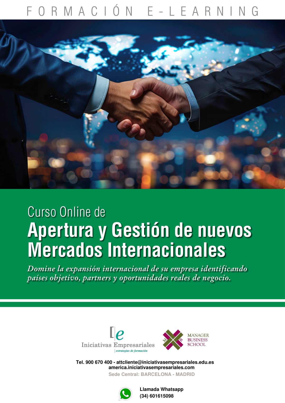 Apertura y Gestión de nuevos Mercados Internacionales